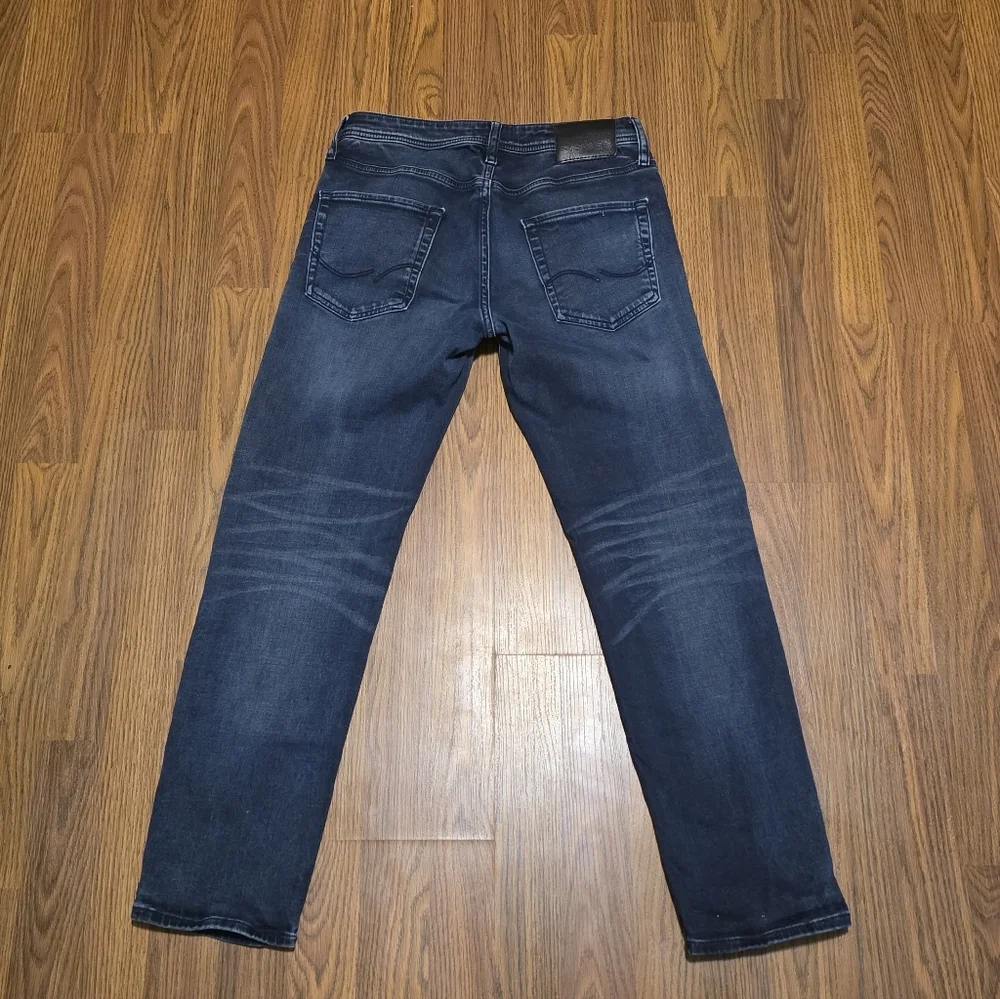 Jack & Jones Mike Jeans Mens 29x30 Comfort Fit Indigo Knit Button Fly Turkey A2 - Picture 10 of 14